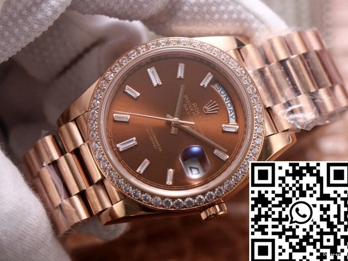 Day-Date EW Color Diamond Dial Rolex M228345RBR-0006 Chocolate Factory 0404